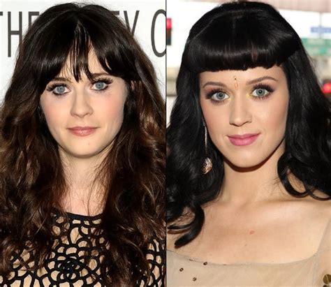 katy perry vs zooey deschanel|katy perry look alikes.